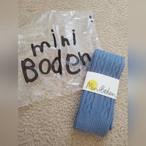 Mini Boden Blue Knit Tights